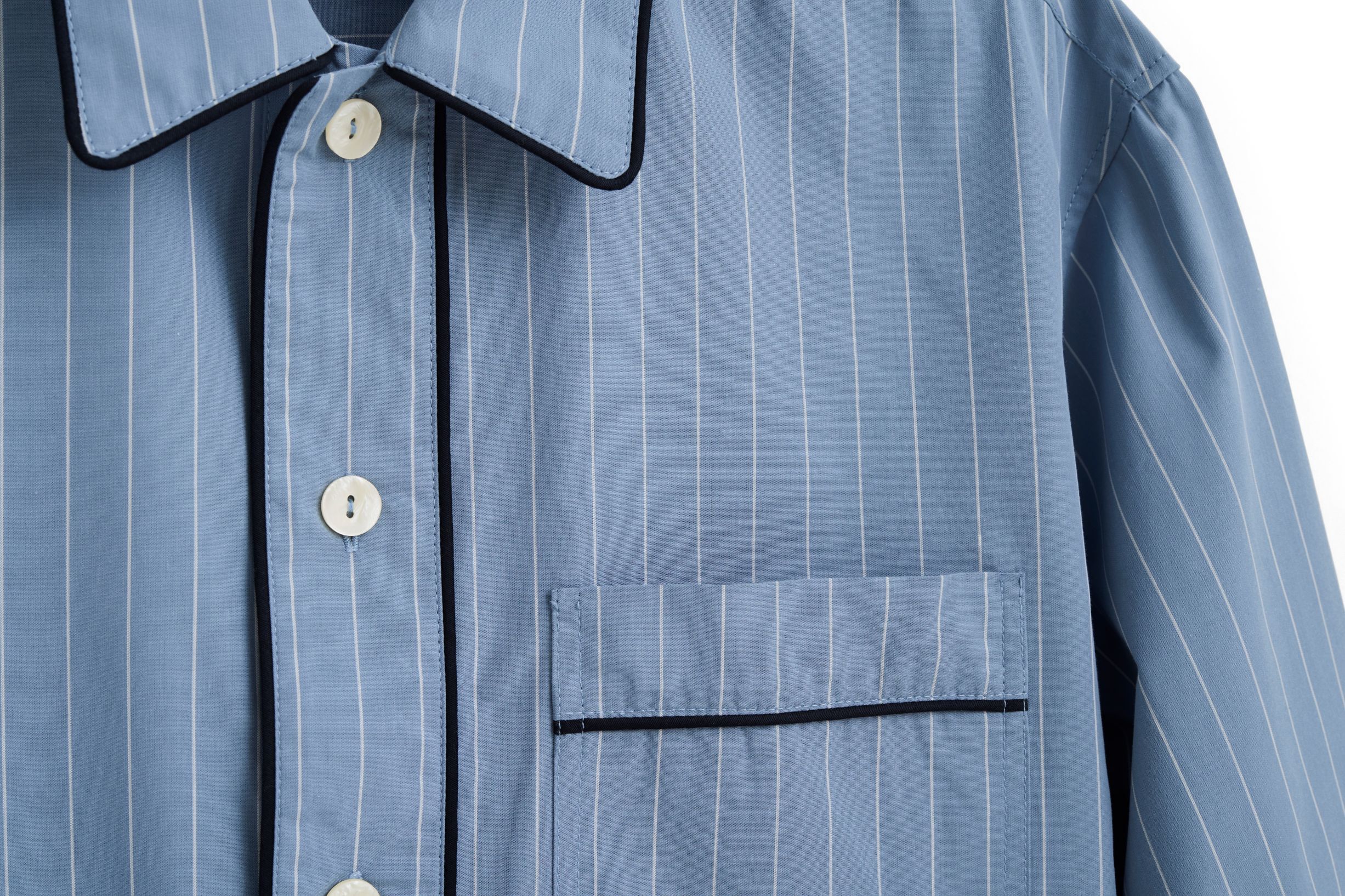 Fineline Long Nightshirt-S/M-Blue