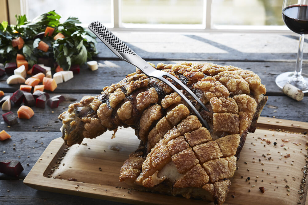 G-13 Forsk&aelig;rergaffel buet st&aring;l 16 cm