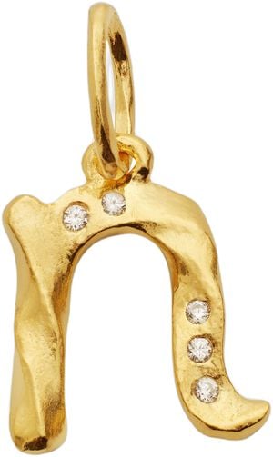 Alphabet Pendant Gold