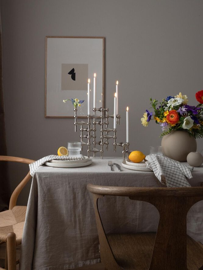 STOFF Nagel® lysestage krom