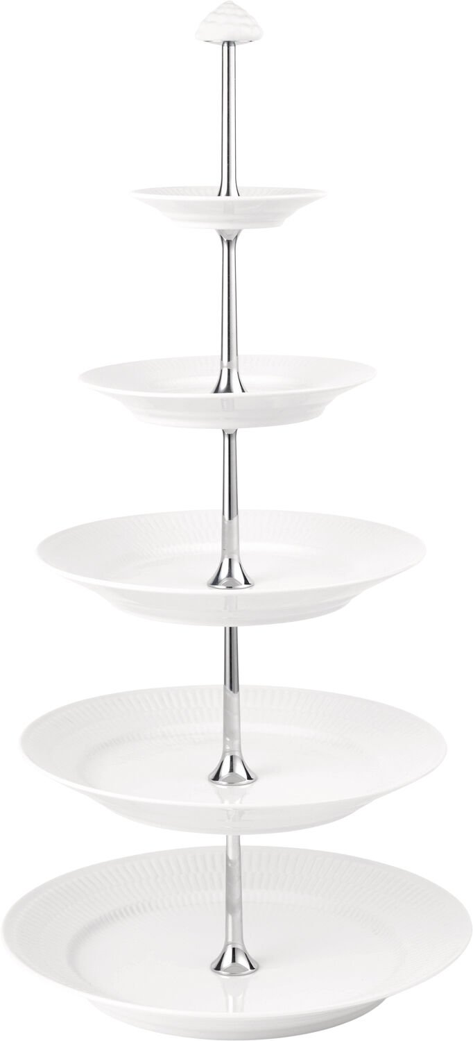 Hvid Riflet &Eacute;tag&egrave;re, 5 Lag