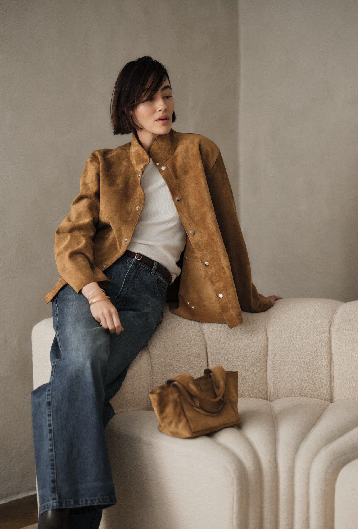 Heavy suede mini bag - Shalom