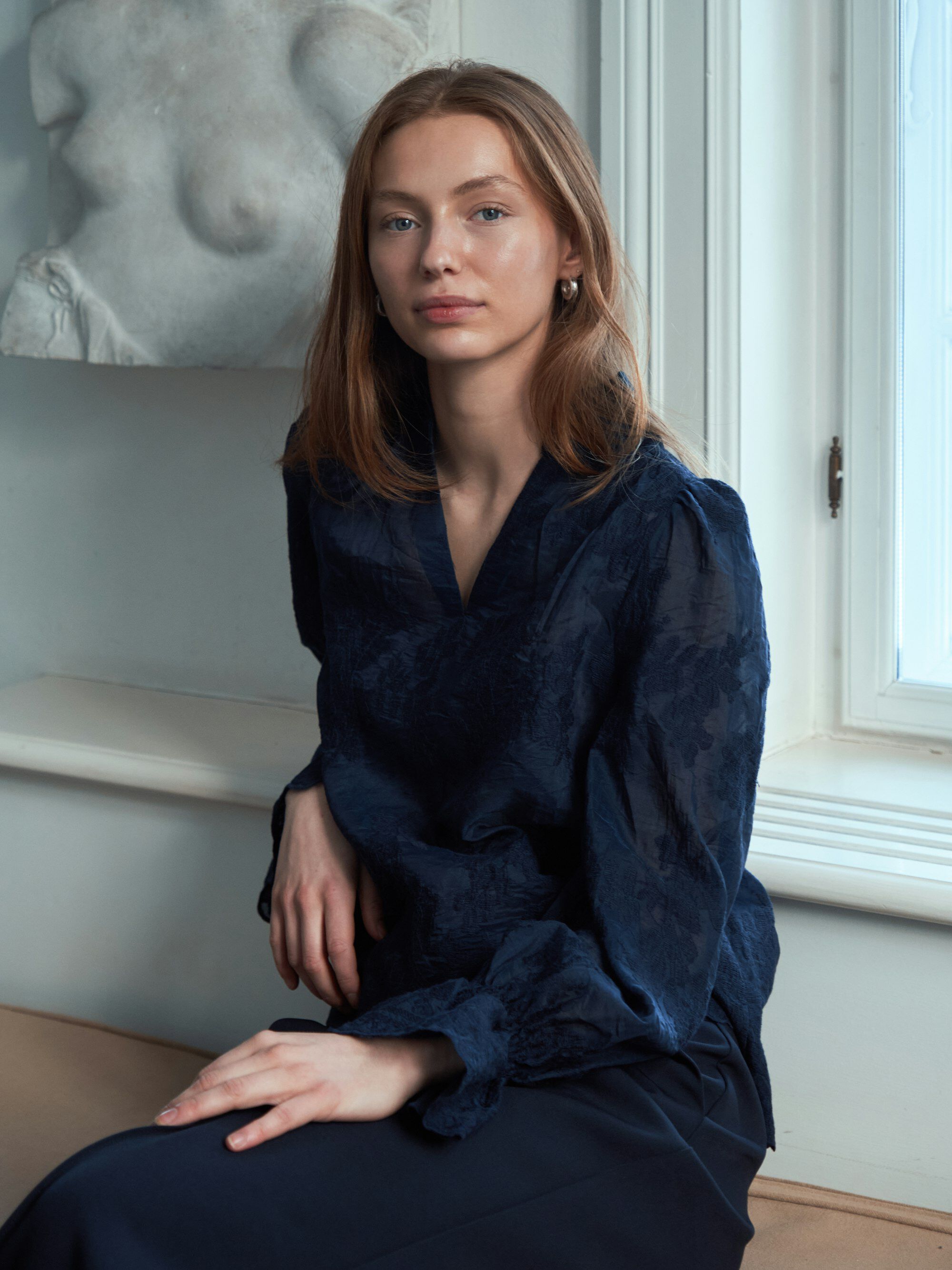 Amara Big Embroidery Blouse