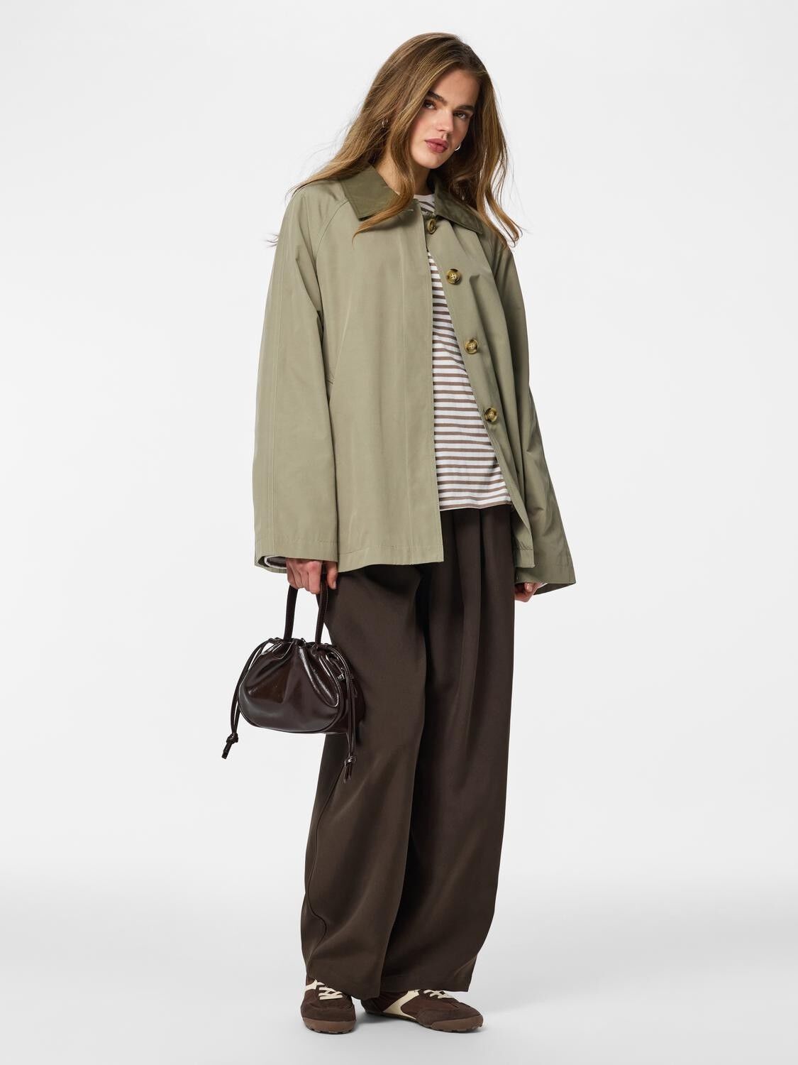 PCVILMA LS A-SHAPE TRENCHCOAT CP BC