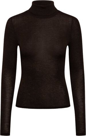 RWSara Cashmere Blend LS Roll-neck T-shirt