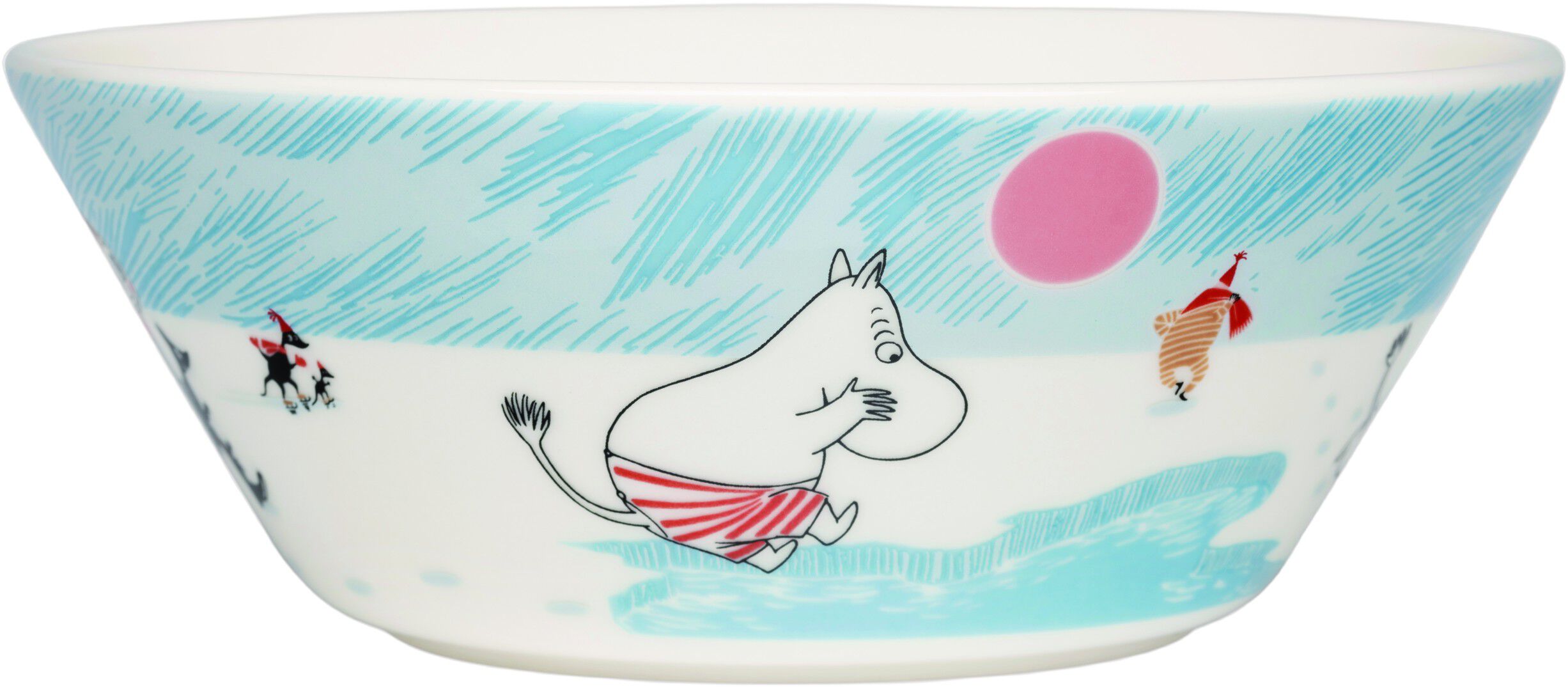 Moomin Arabia 15 cm sk&aring;l Vinterbadning