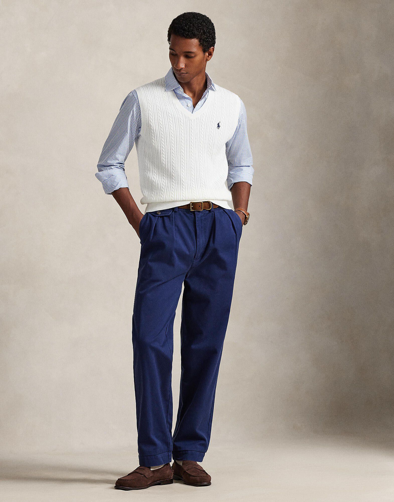 Cable-Knit Cotton Sweater Vest