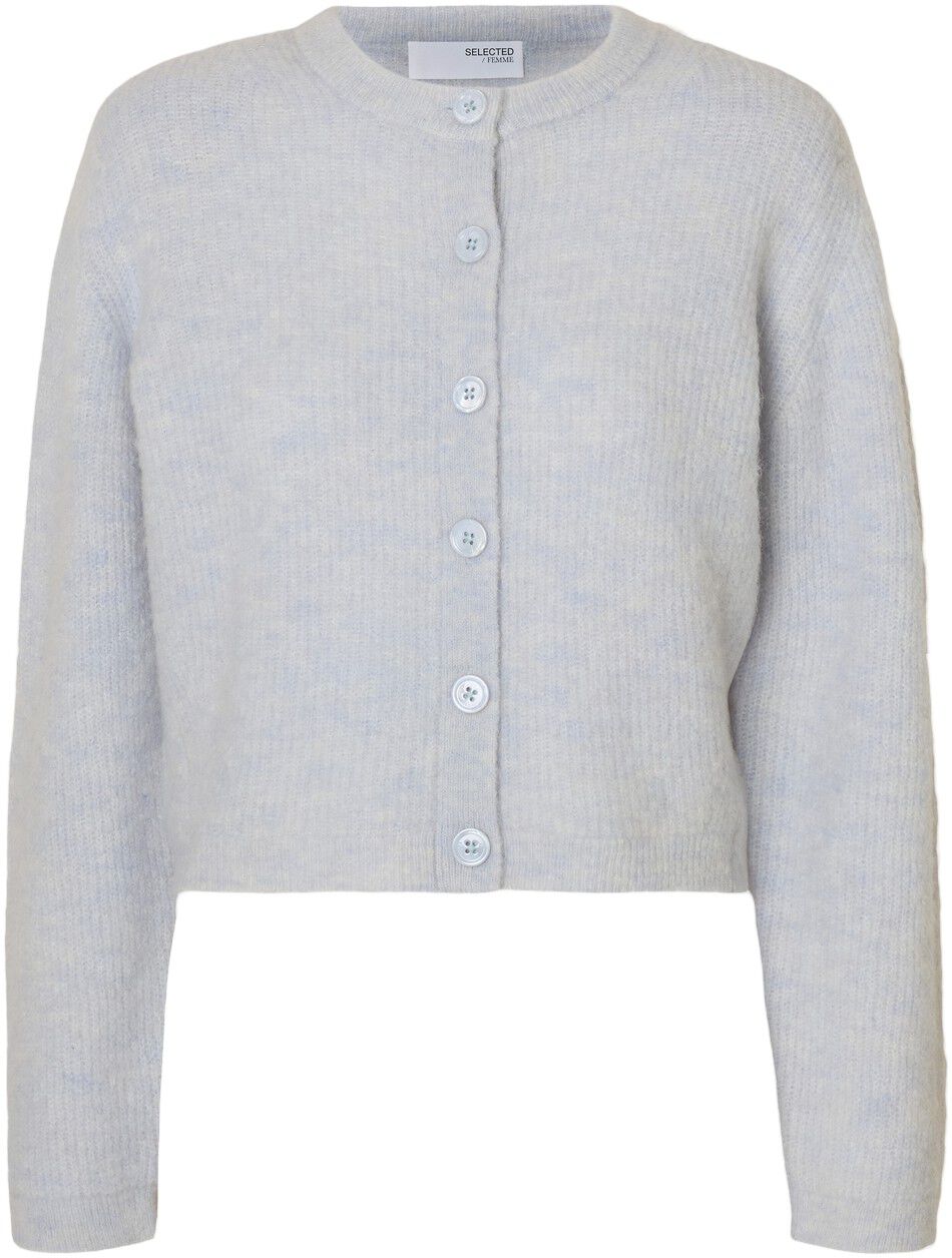 SLFSIA RAS LS KNIT CROPPED CARDIGAN