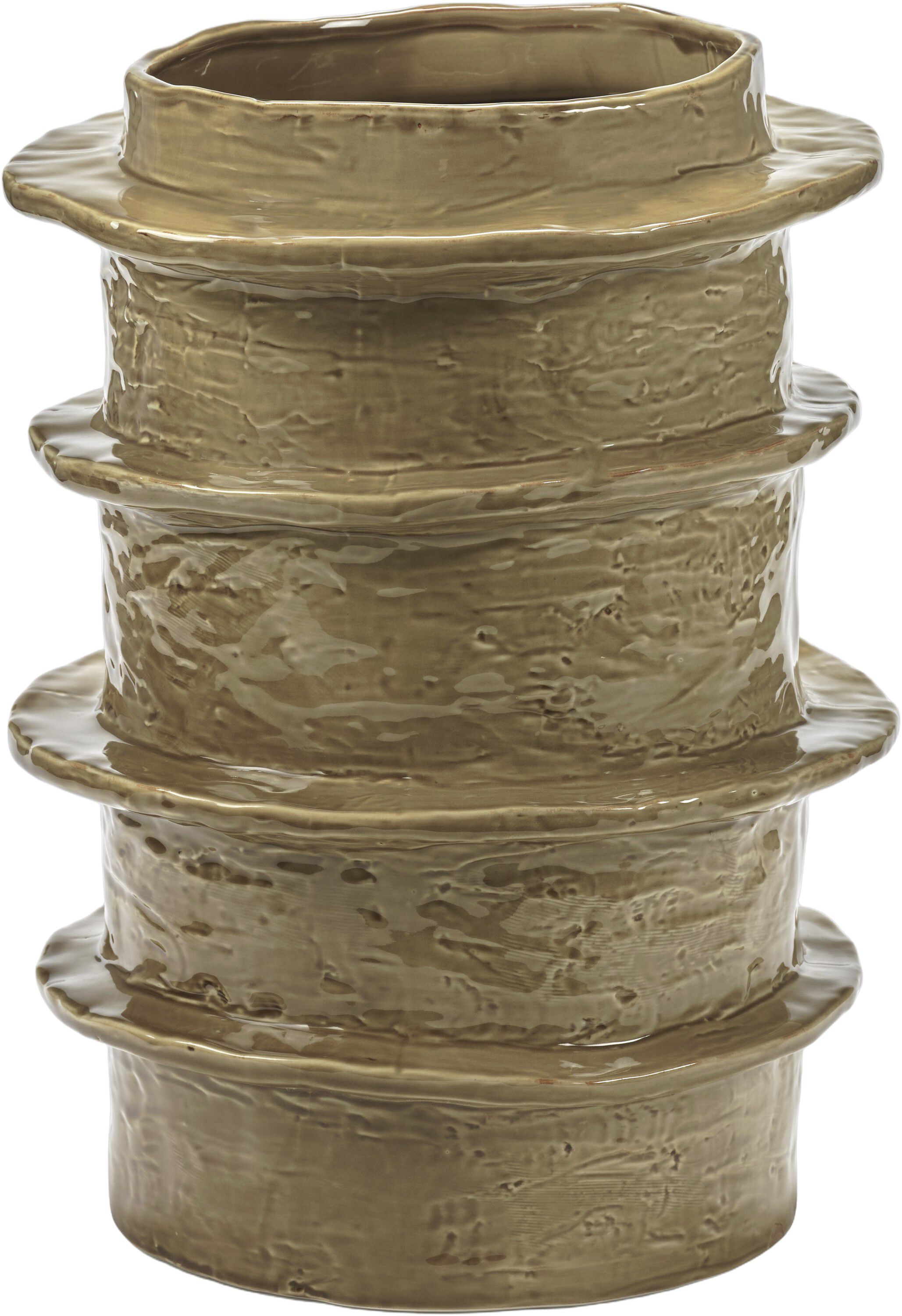 FLOWER POT 03 M OCHER MOLLY