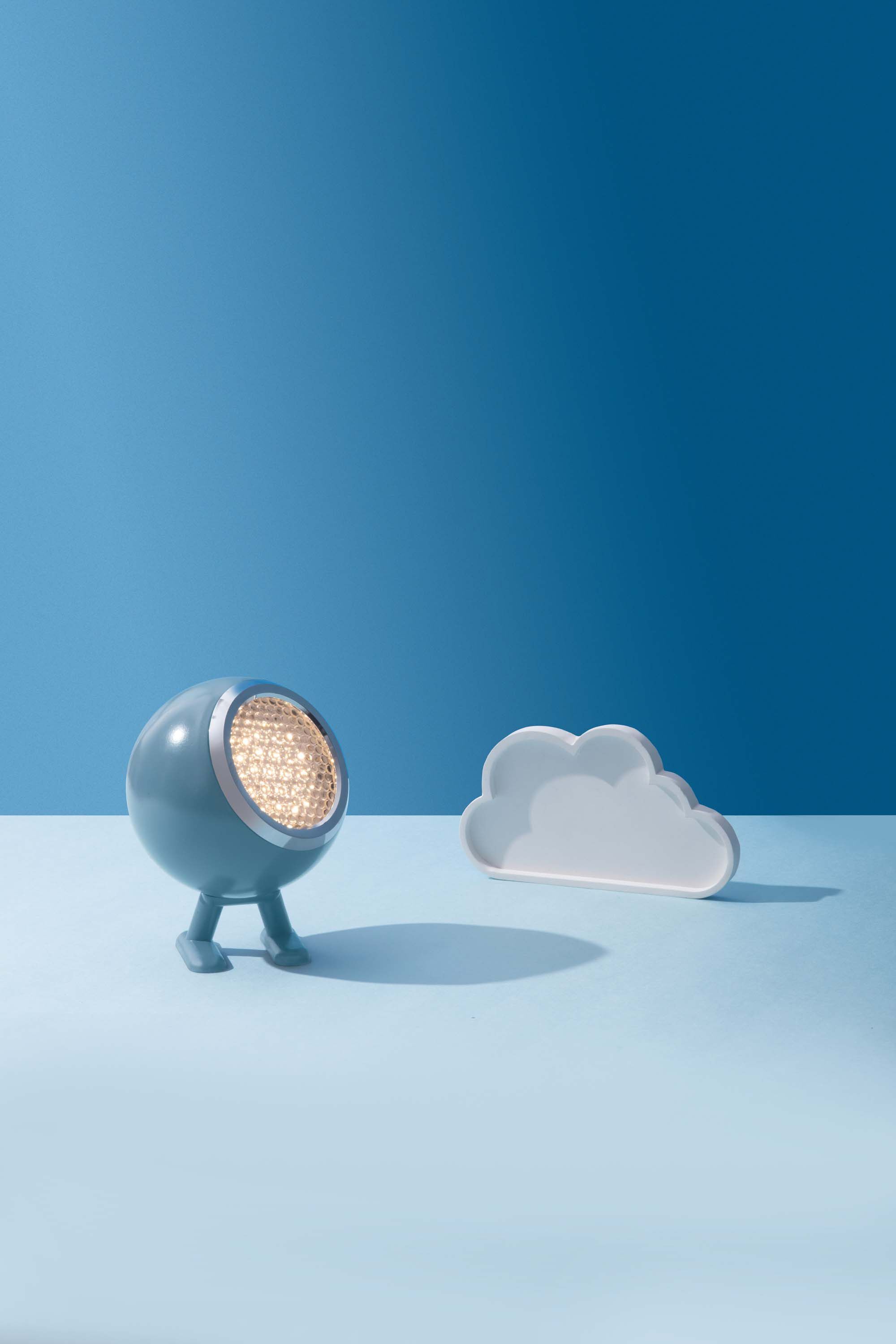 Norbitt, LED lamp, Rechargeable, In/Outdoor, Cloudy blue