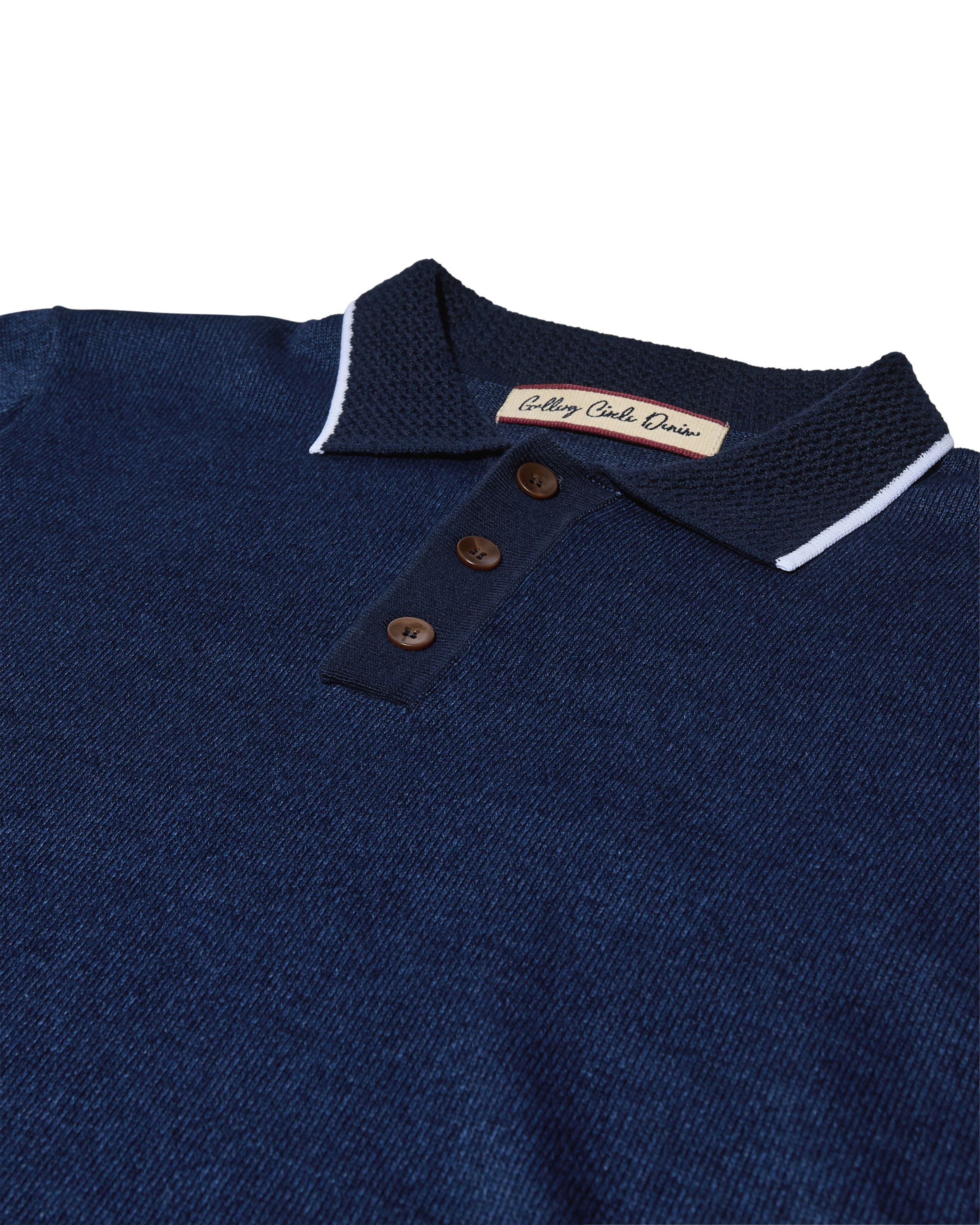 MMGFrancesco Indigo Polo SS Knit