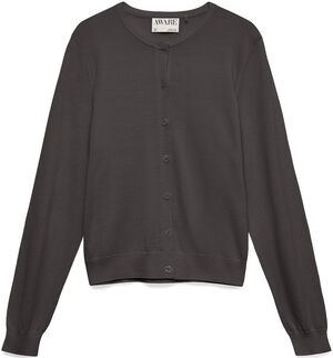 AWCARA LS O-NECK WOOL CARDIGAN NOOS
