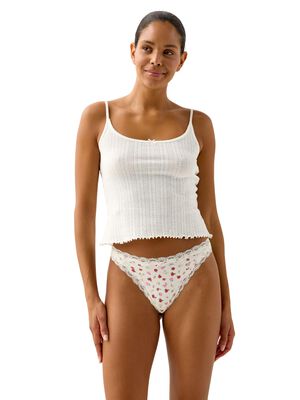 G-streng med almindelig talje og bl