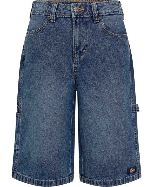 CARPENTER DENIM JORT W RINSED BLUE