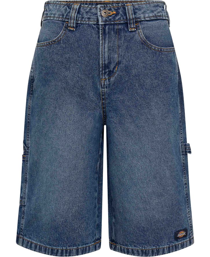 CARPENTER DENIM JORT W RINSED BLUE