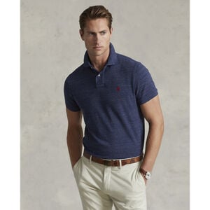 Custom Slim Fit Mesh Polo Shirt