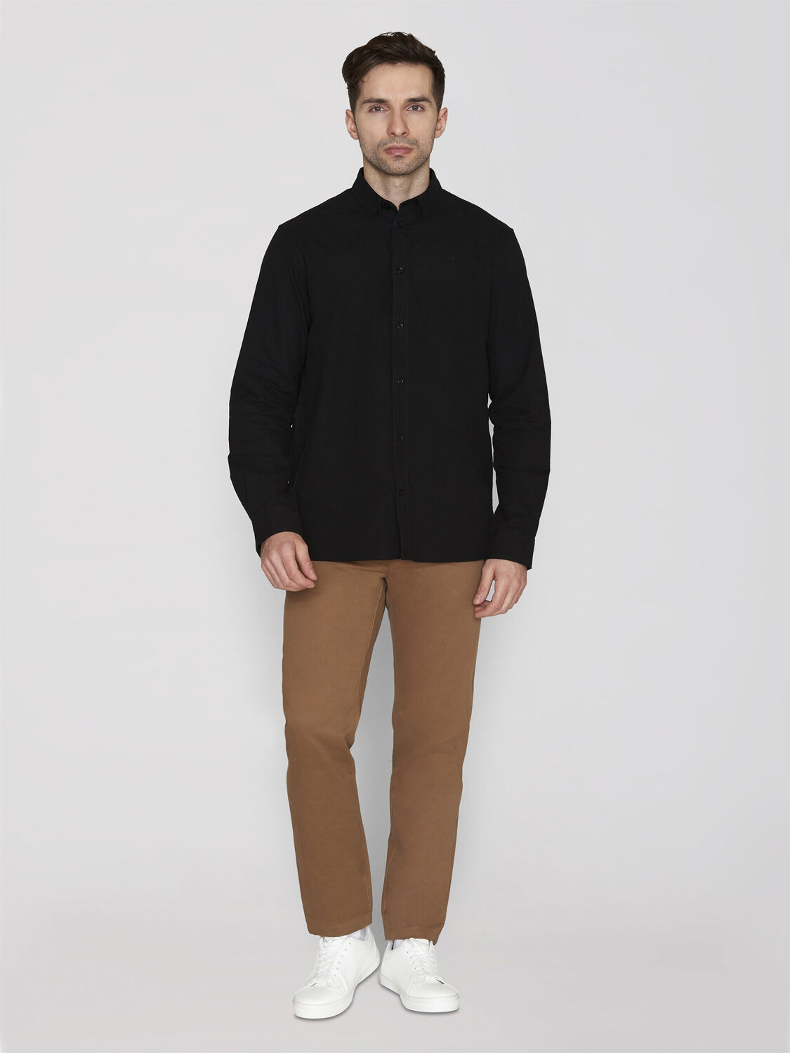 Harald Small owl oxford regular fit shirt - GOTS/Vegan