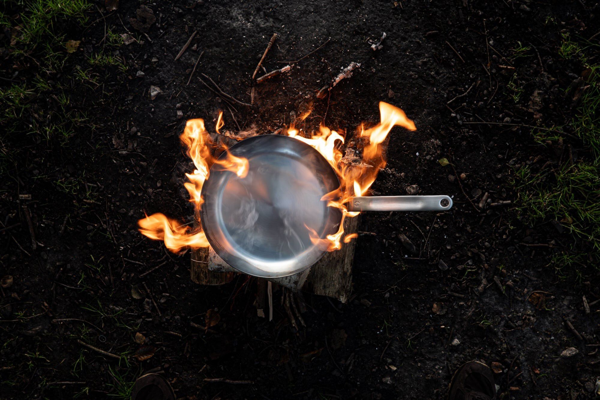 Stegepande - carbonst&aring;l - 28 cm