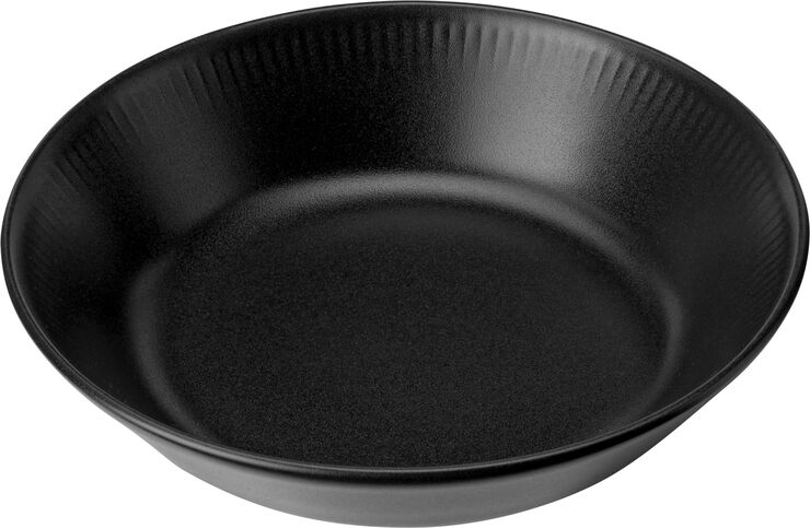 Dyp tallerken, svart, Ø14,5 cm