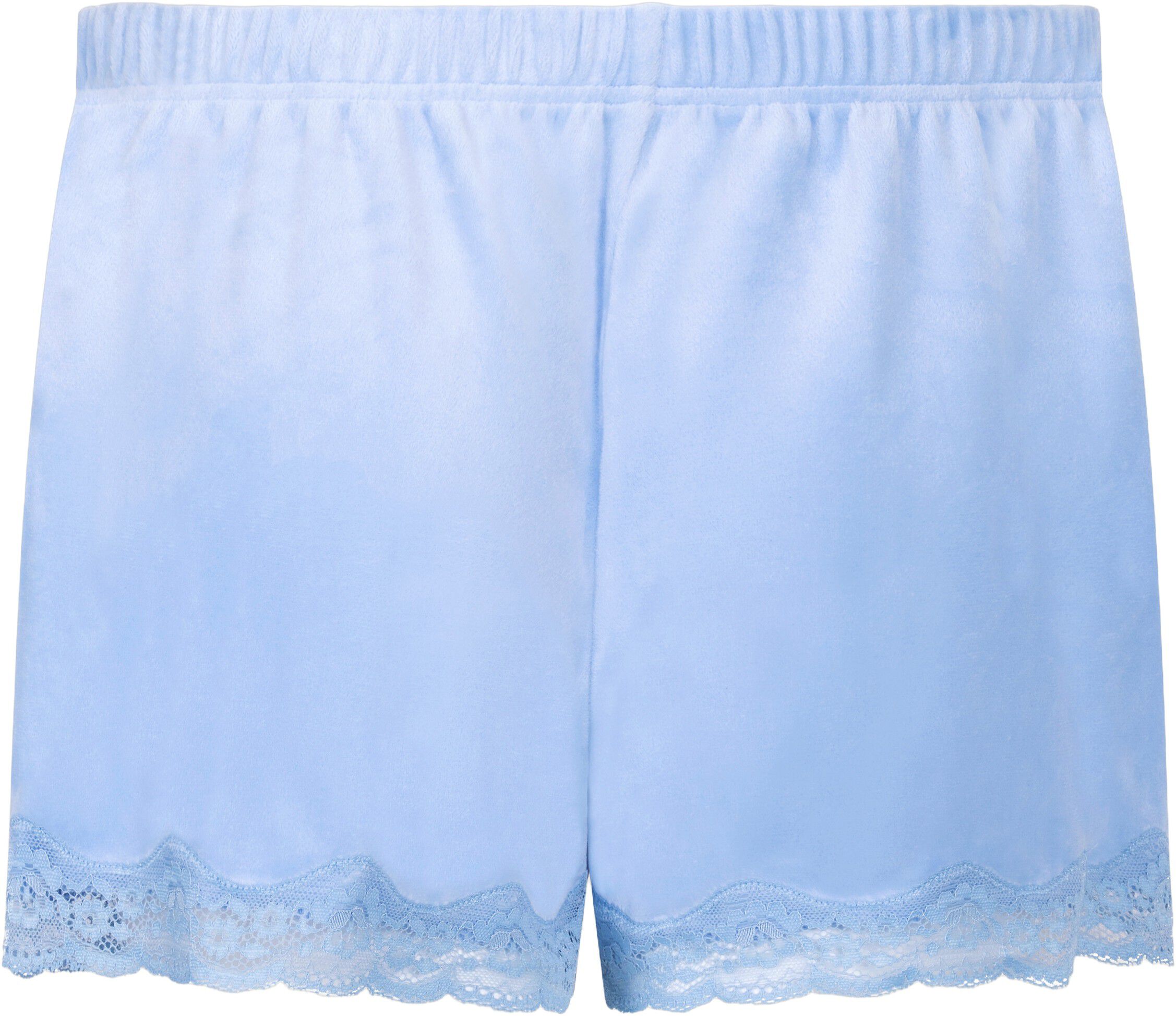 SHORT VELOURS SCALLOP LACE