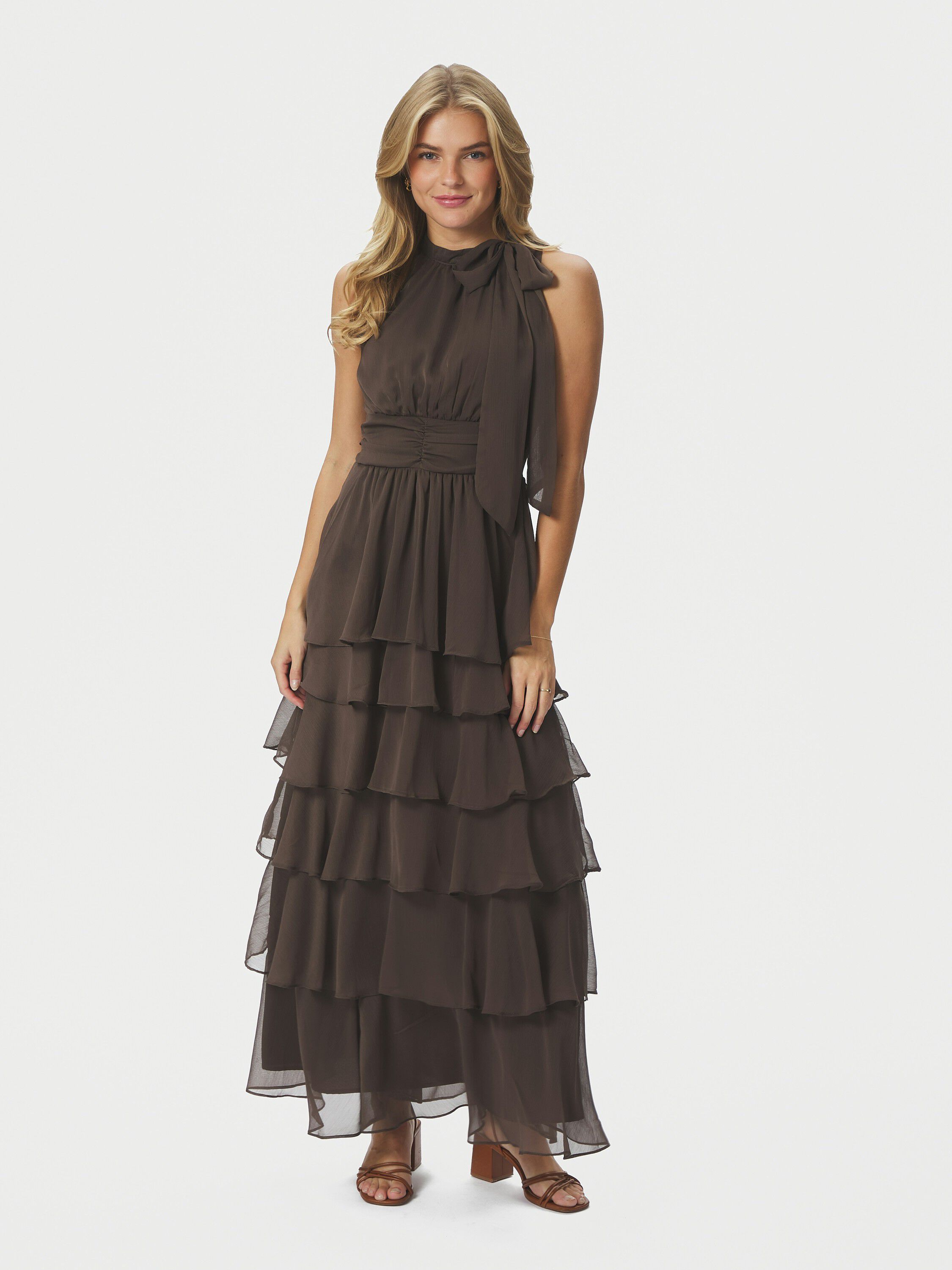 Marli Solid Chiffon Dress