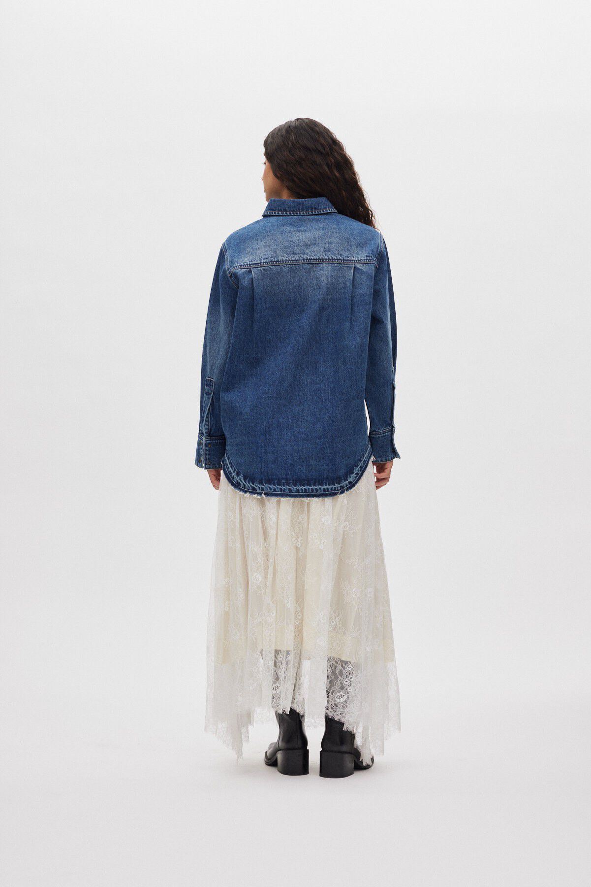 Denim bib shirt - Paia