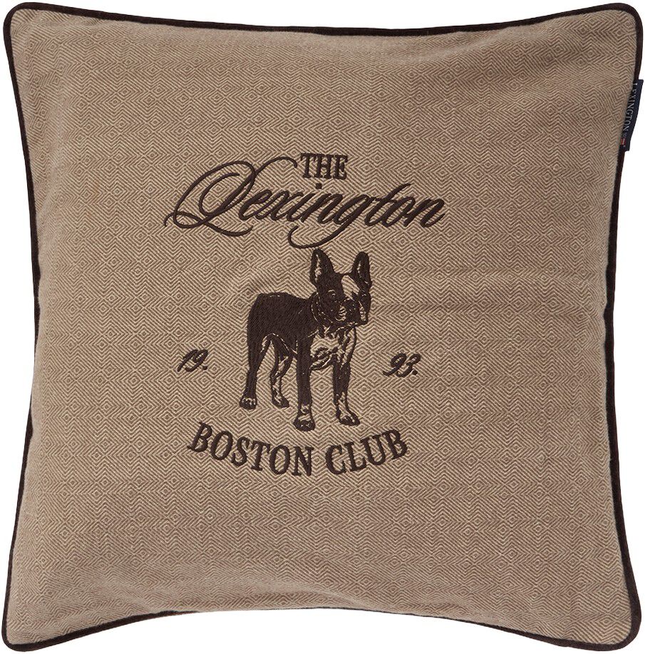 Boston Club Organic Cotton Tweed Pillow Cover