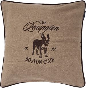 Boston Club Organic Cotton Tweed Pillow Cover