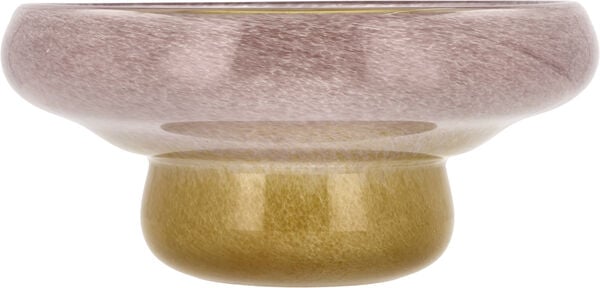 Skål Styles 30 x 13 cm Rosa/Gul Glass