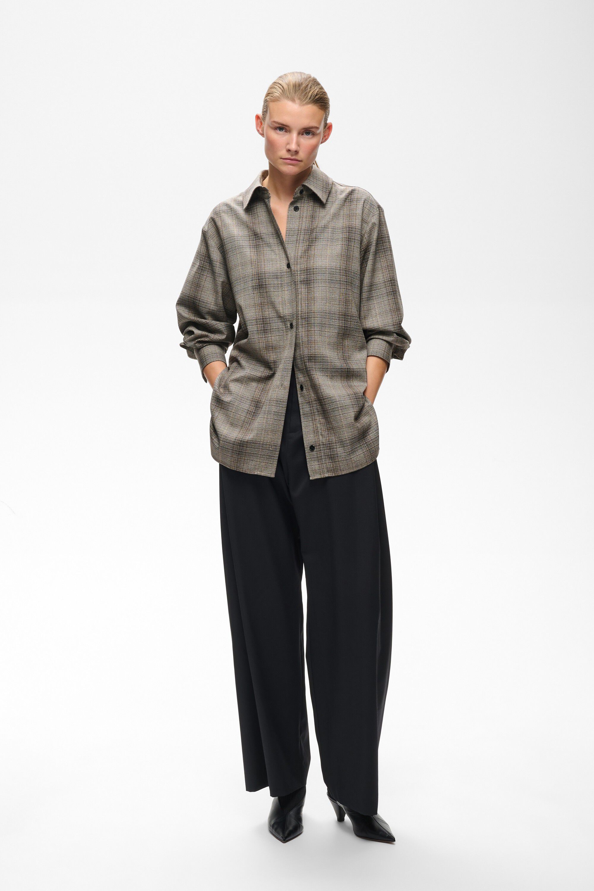 CHECKIEIW SHIRT JACKET