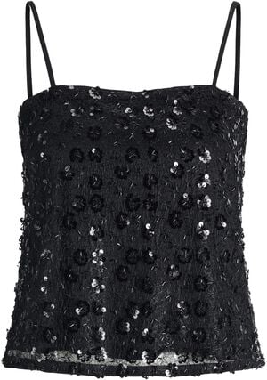 JXDREAM SEQUIN TOP WVN