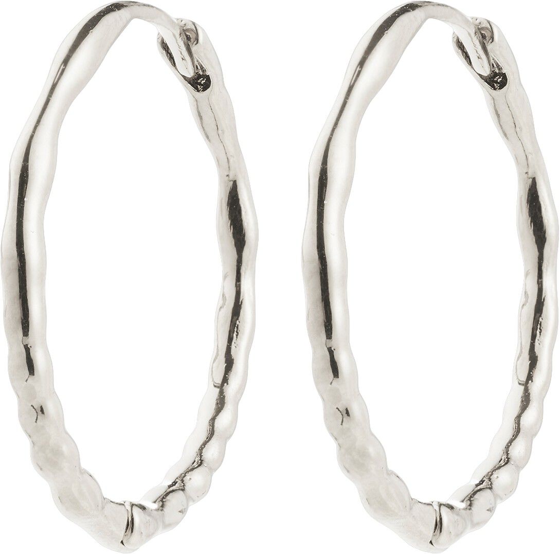BETWEEN hoops silver-plated