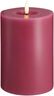 Moods & More - LED Pillar Candles, Silk, Melted, Vintage rose, 99x150