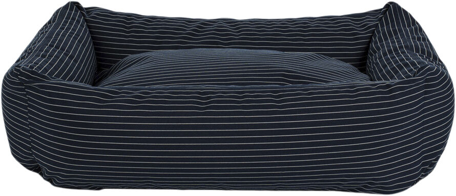 Fossflakes Dog bed Blue pinstripe
