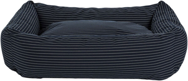 Fossflakes Dog bed Blue pinstripe
