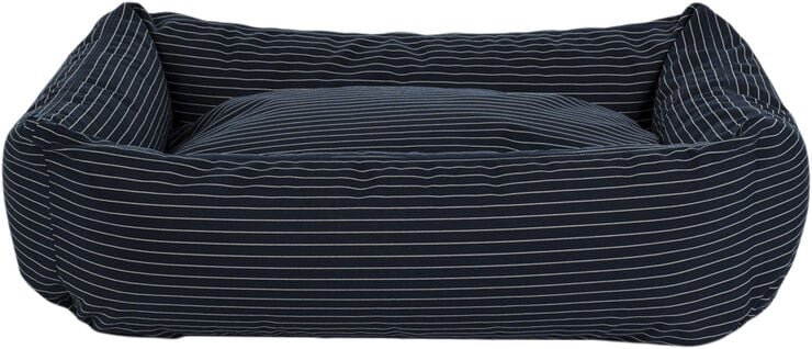 Fossflakes Dog bed Blue pinstripe