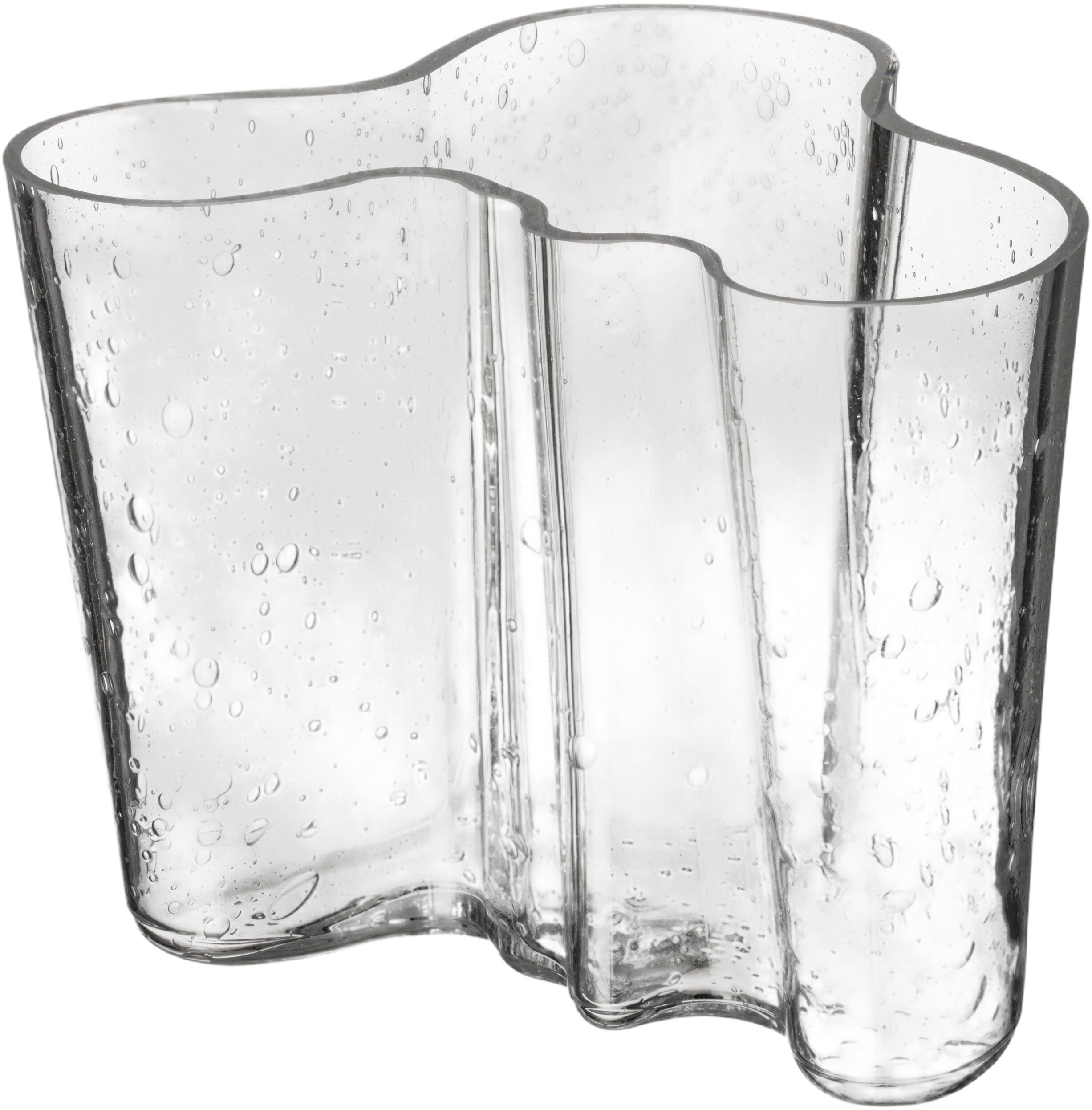 Aalto vase 120mm bobleglas klar