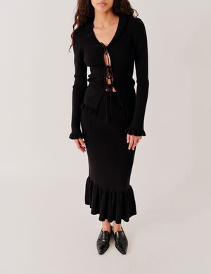 Taliana Rib Flare Skirt