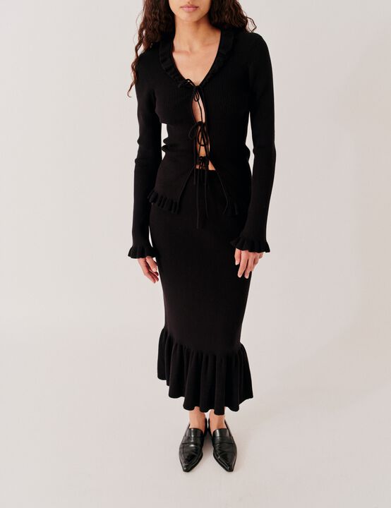 Taliana Rib Flare Skirt