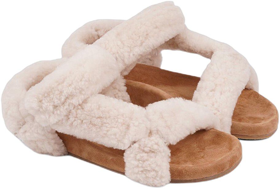 ROVENNA - SHEARLING TRECKING SANDAL