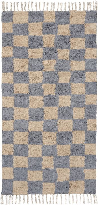 Mara Washable Rug - Mist Blue/Warm Sand