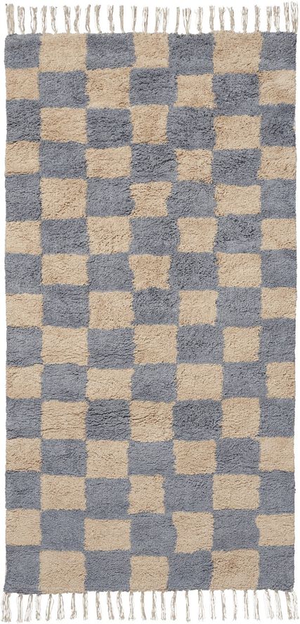 Mara Washable Rug - Mist Blue/Warm Sand