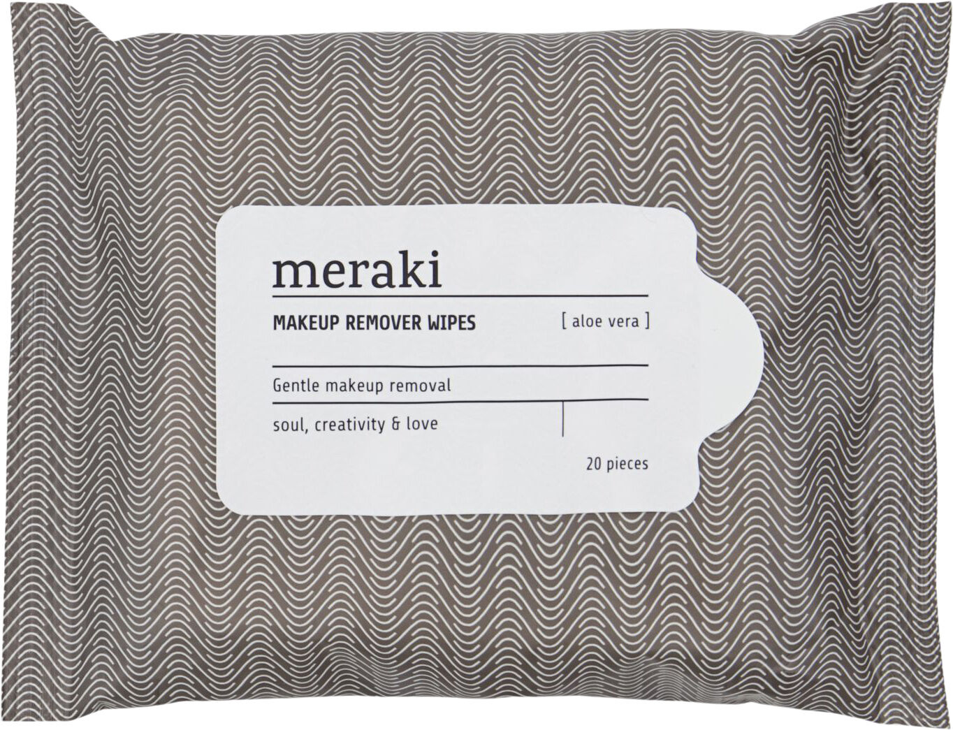 Cleansing wipes, Aloe vera, Brun/hvit