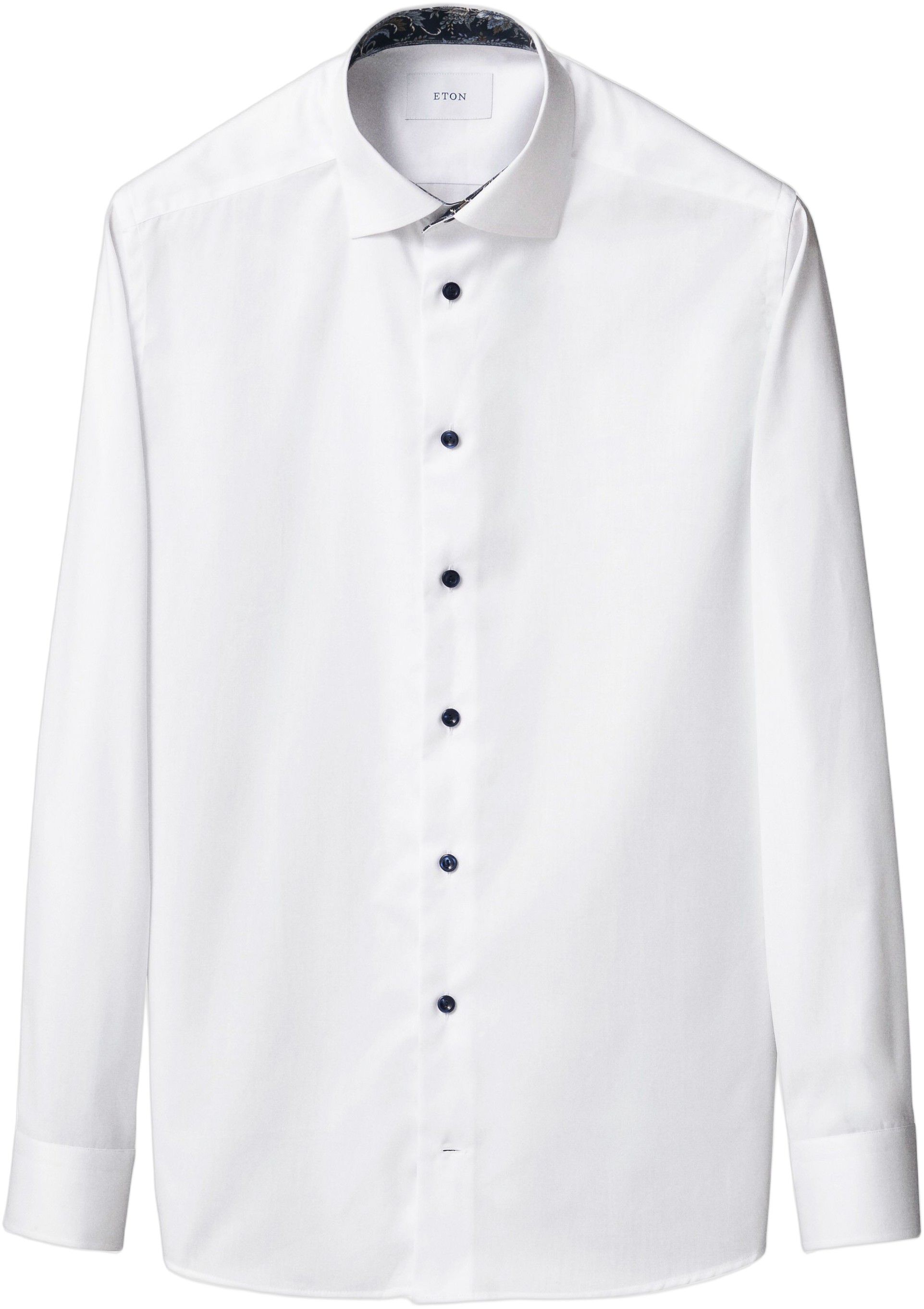 Slim Fit Floral Effect Signature Twill Shirt