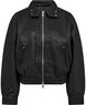 Beam Bomber Jacket Grainy Black Leather-38