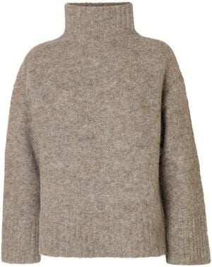 SLFGABRIELLA LS KNIT HIGH NECK NOOS