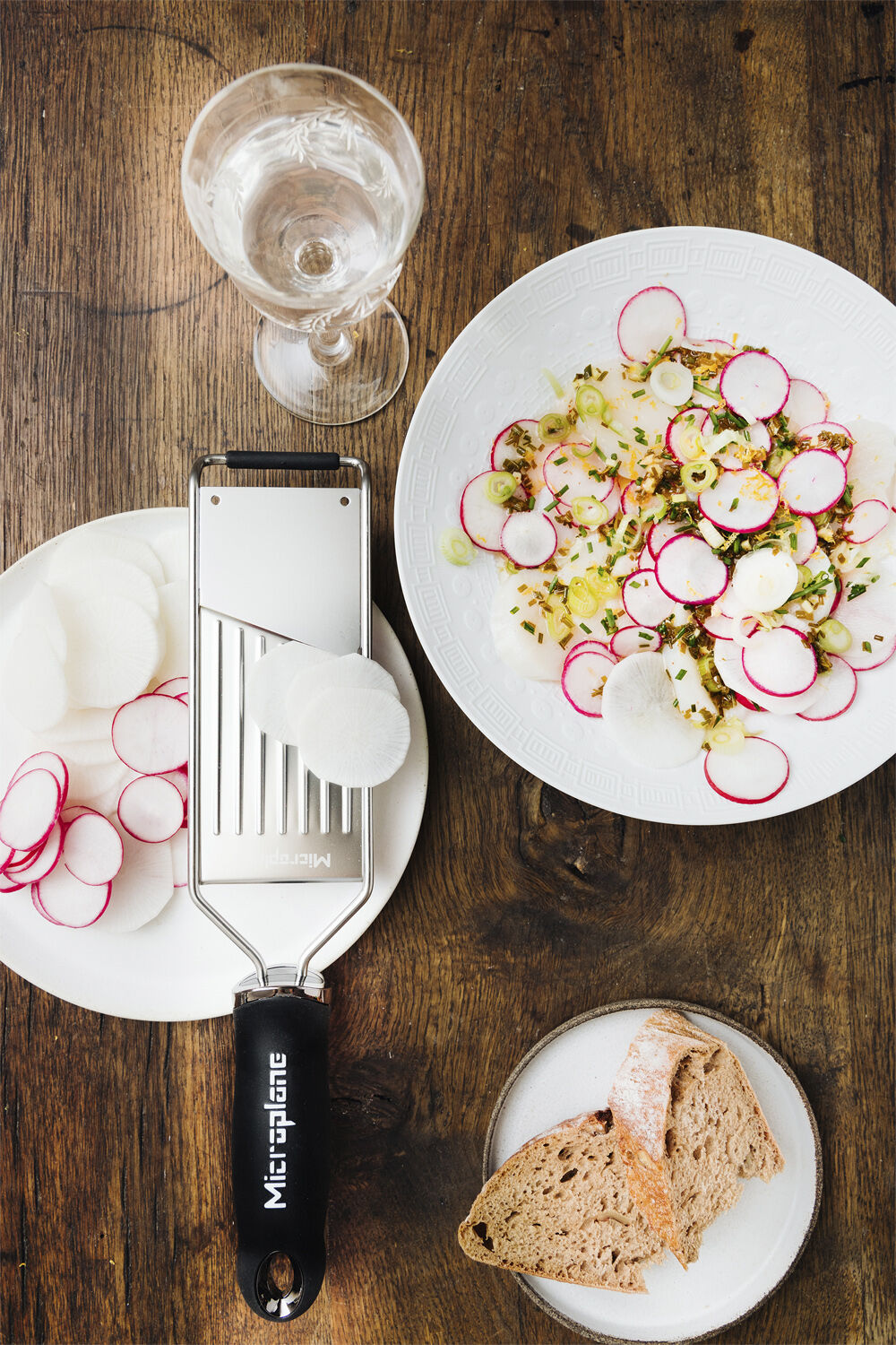 Gaves&aelig;t Microplane - Premium Zester + Gourmet Slicer + Sk&aelig;reresistent