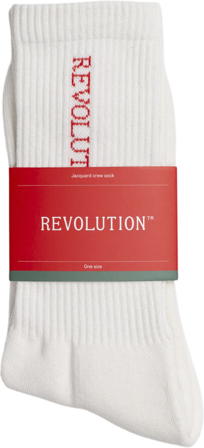 Jaquard Crew Sock in organic cotton