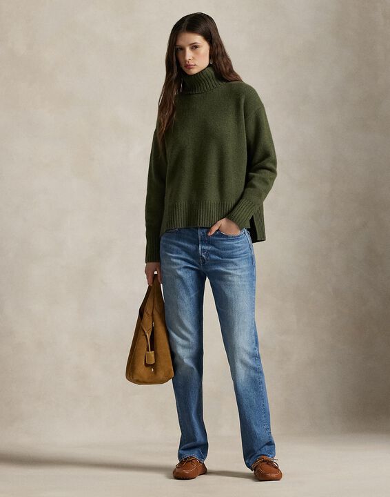 Wool-Cashmere Turtleneck Sweater