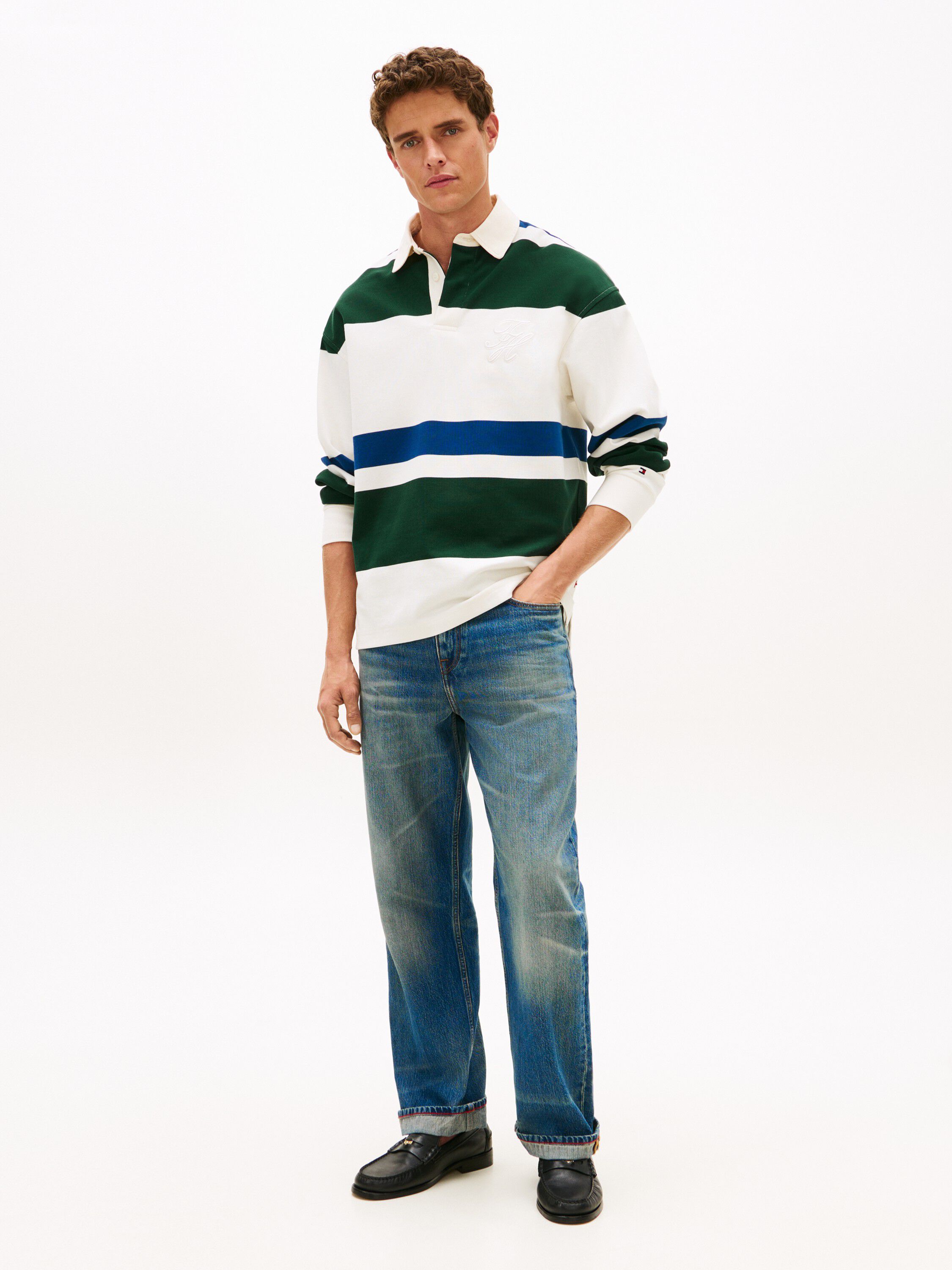 Stripe Relaxed Rugby Shirt